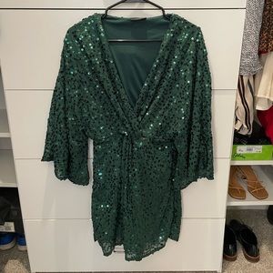 Green sequined mini from vici